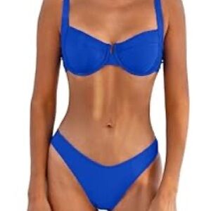 Women's Bikini Set, underwire royal Blue
